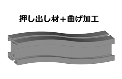 押出成形＋曲げ加工