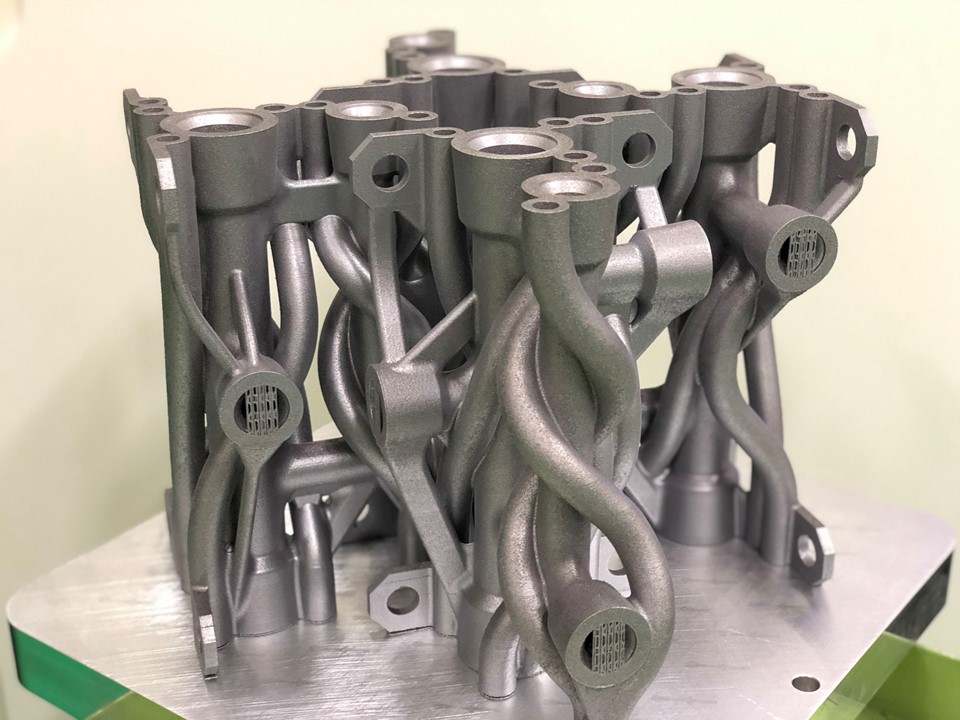 アルミ製軽量化マニホールド