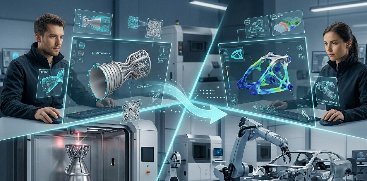 トポロジー最適化設計とは?3Dプリンタとの関係から仕組み活用事例まで徹底解説|金属3Dプリンタ工法転換ラボ