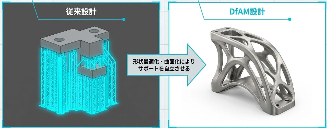 サポート材を減らす設計（DfAM）の重要性とメリット