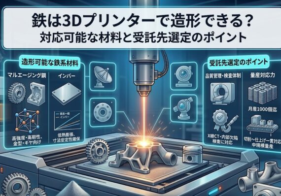 鉄は3Dプリンターで造形できる？対応可能な材料と受託先選定のポイントを解説！｜金属3Dプリンタ工法転換ラボ